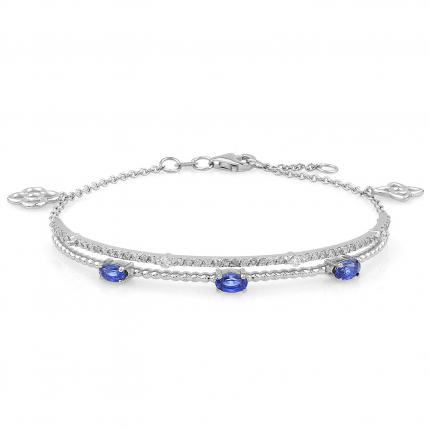 1.35 ct. Pırlanta Safir Bileklik